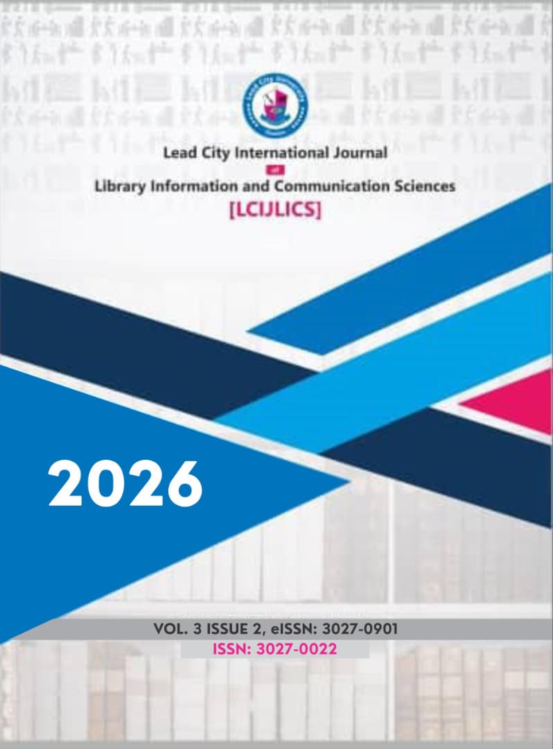 Lead City International Journal of Library, Information & Communication Sciences logo