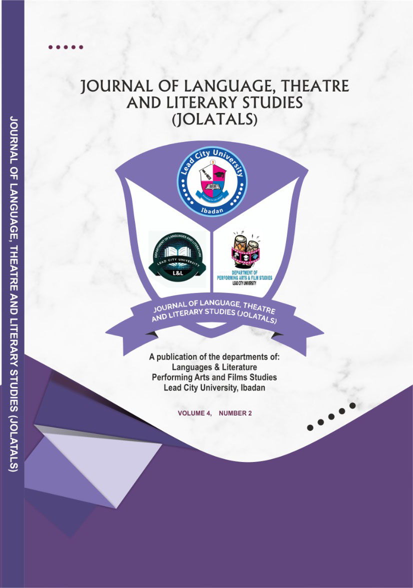 Journal of Language, Theatre and Literary Studies logo